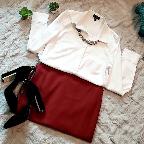 The Limited White Button Down Shirt SP EUC - Picture 3 of 5